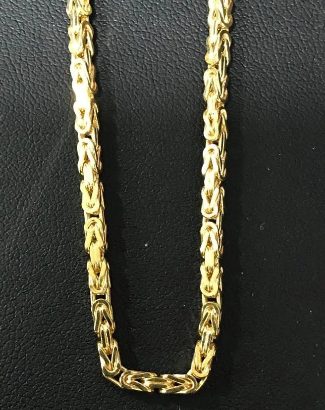 10K Yellow Gold Byzantine Chain Lightweight