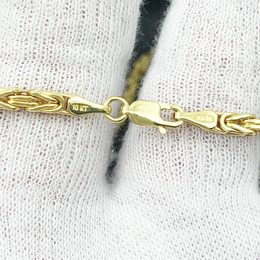 10K Yellow Gold Byzantine Chain Lightweight