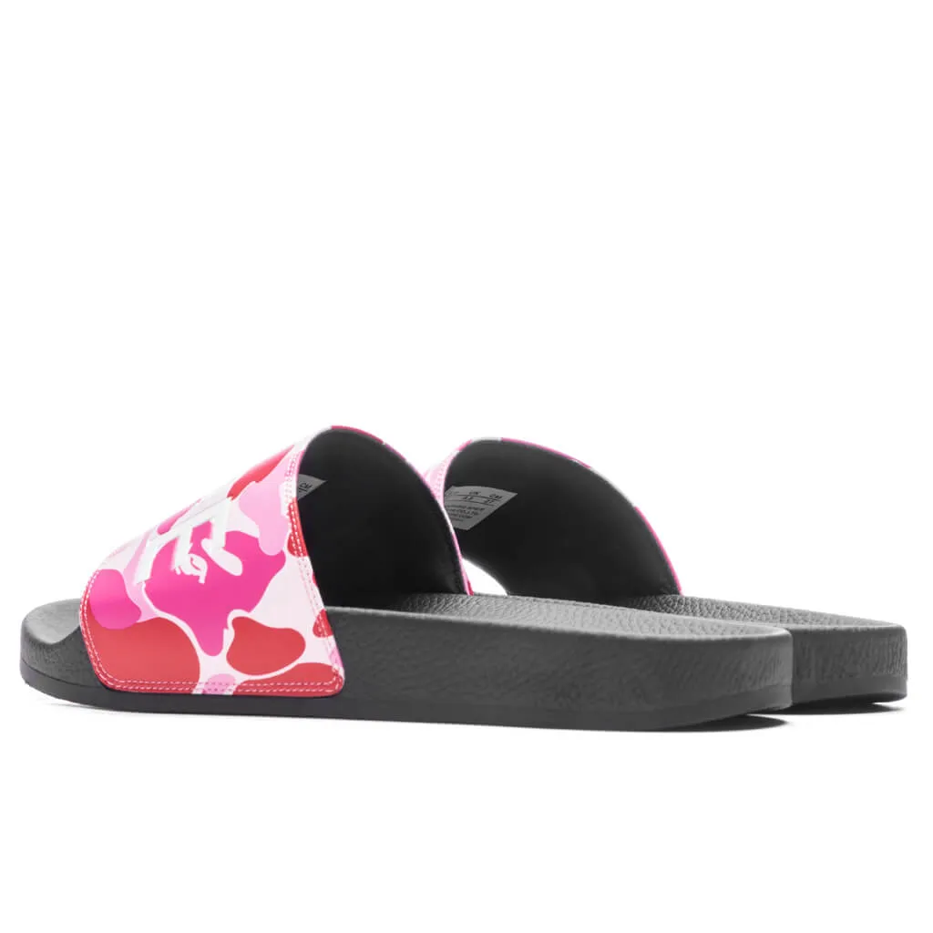 Abc Camo Slide Sandals  - Pink