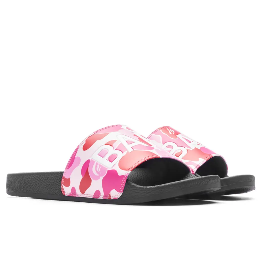 Abc Camo Slide Sandals  - Pink