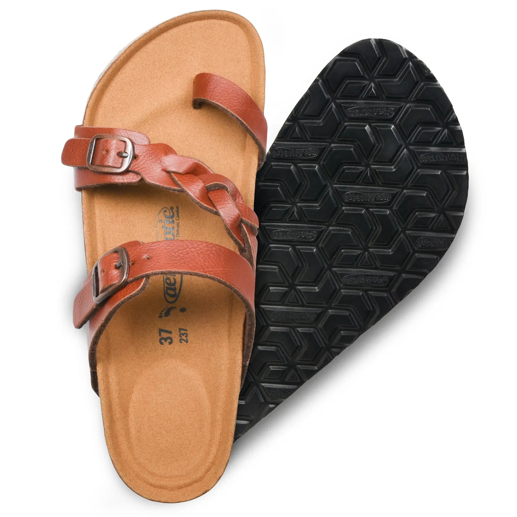 Aerothotic Seraph Comfort Slide Sandals in Tan