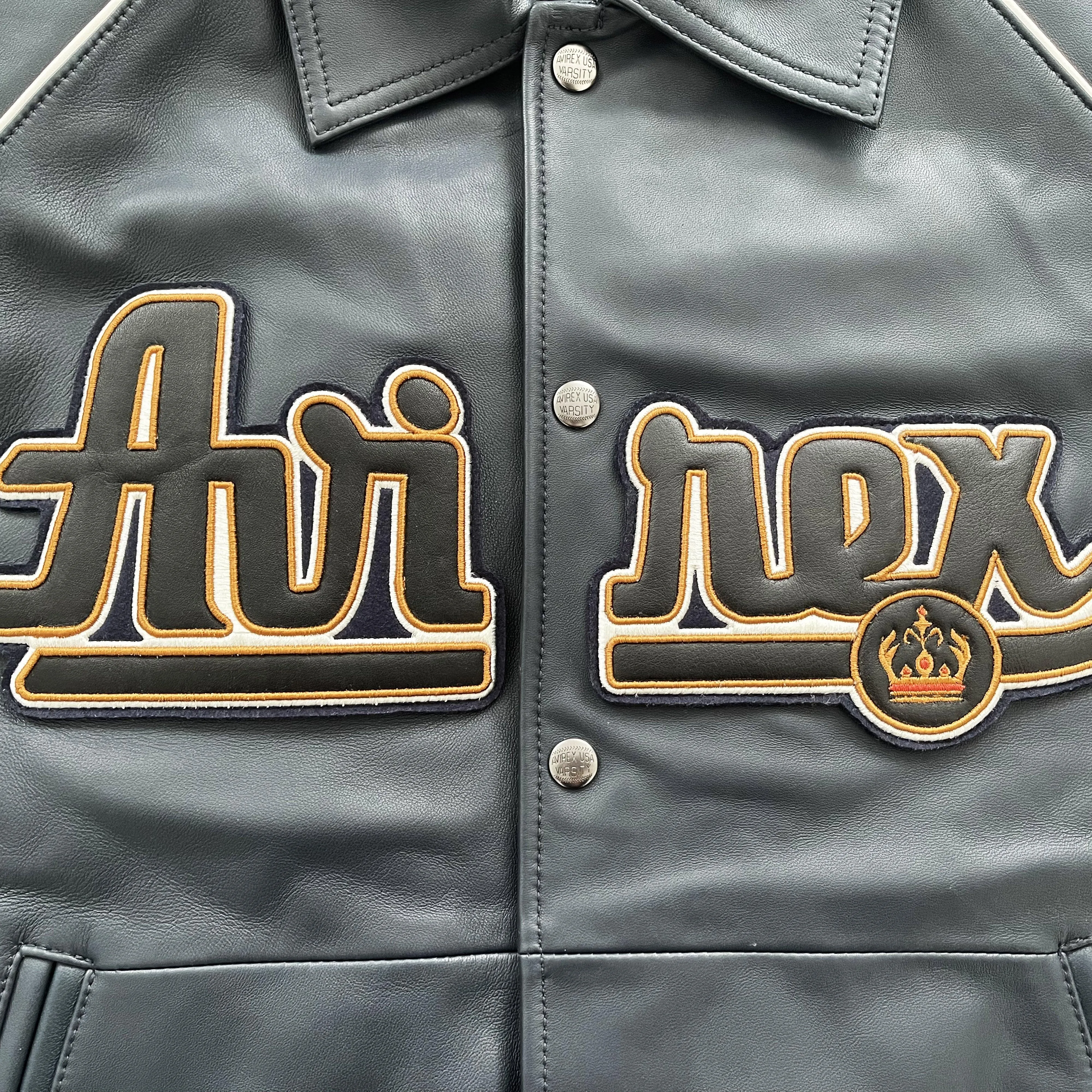 Avirex Leather Varsity Jacket