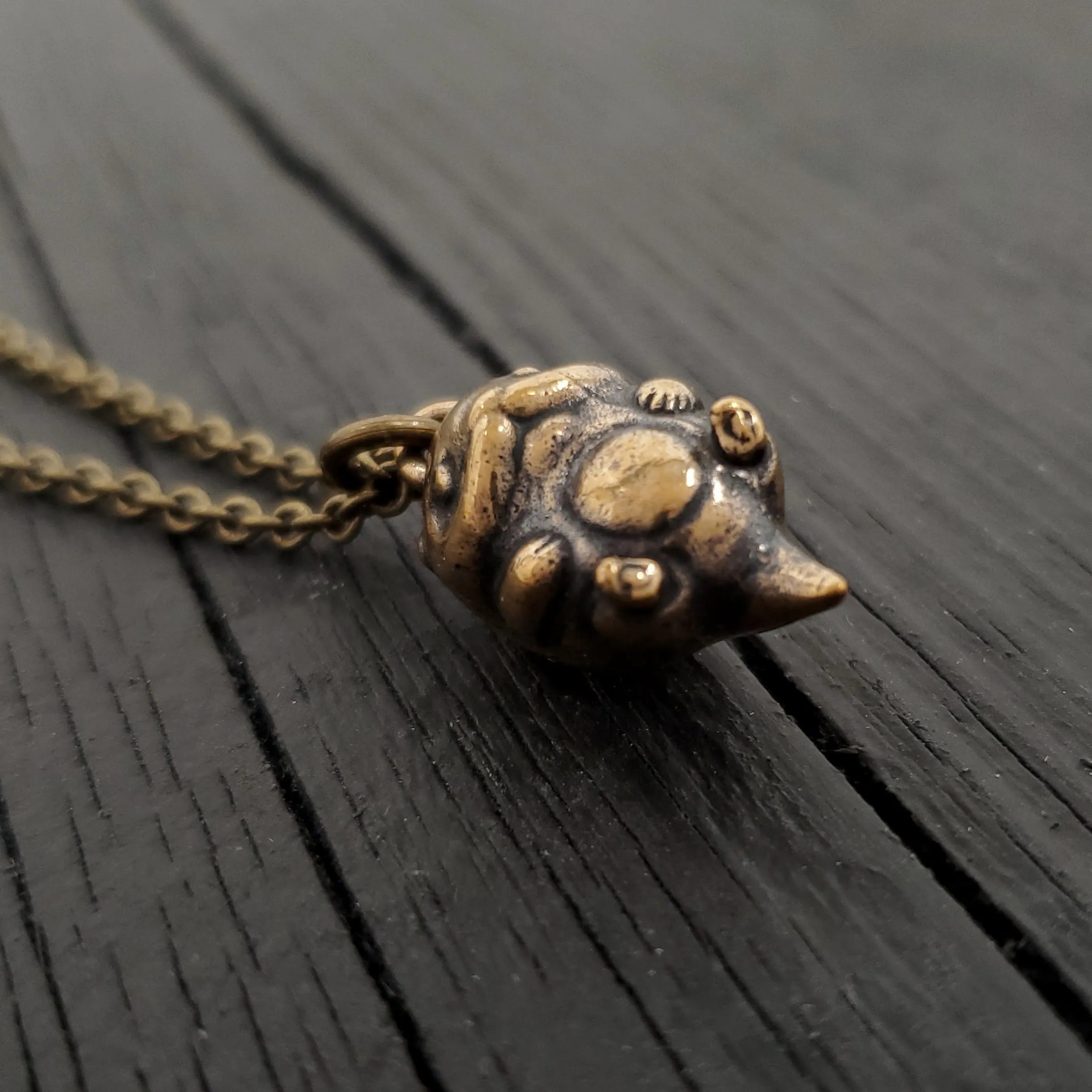 Baby Otter Charm Pendant Necklace