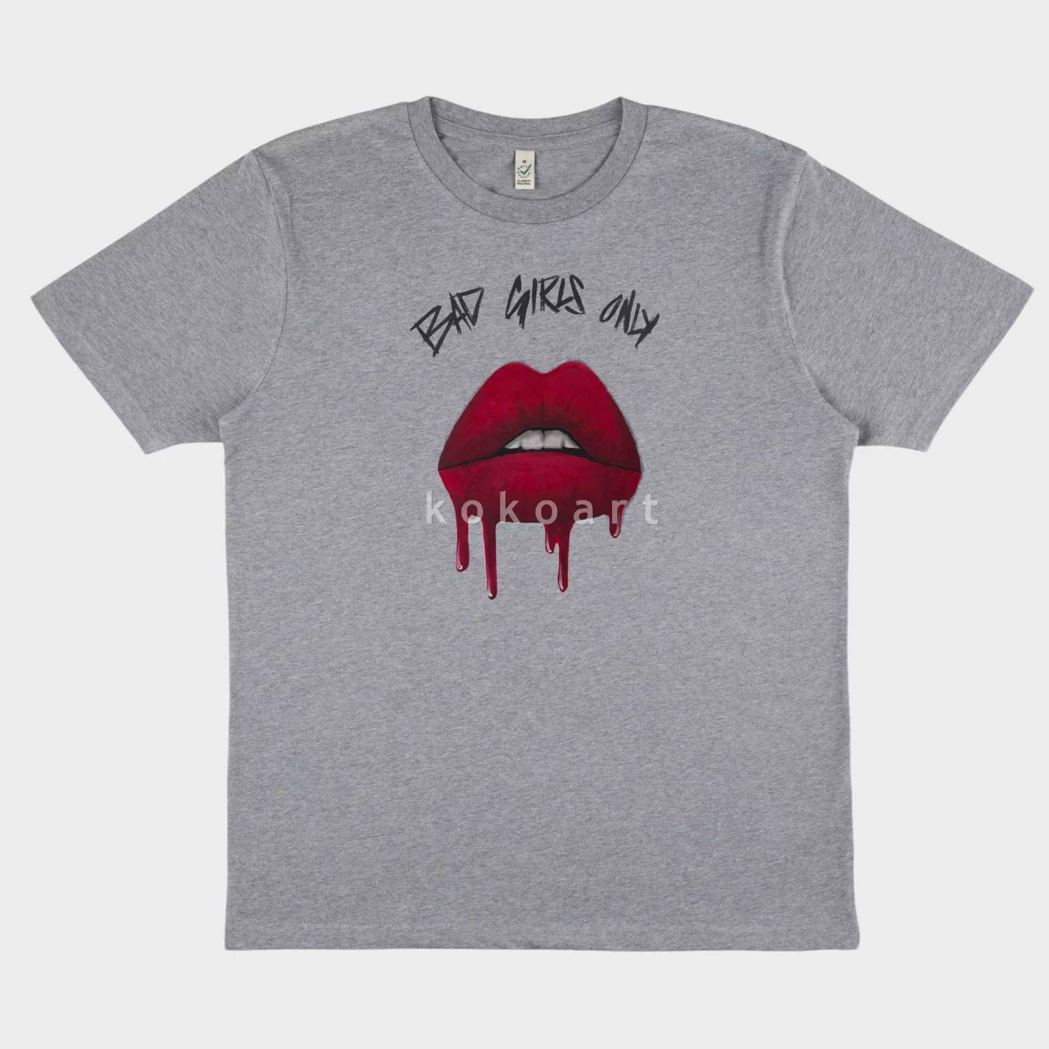 Bad Girls Only - Hand painted Organic Cotton Clothing