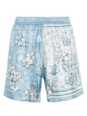 BANDANA FLORAL SILK SHORTS