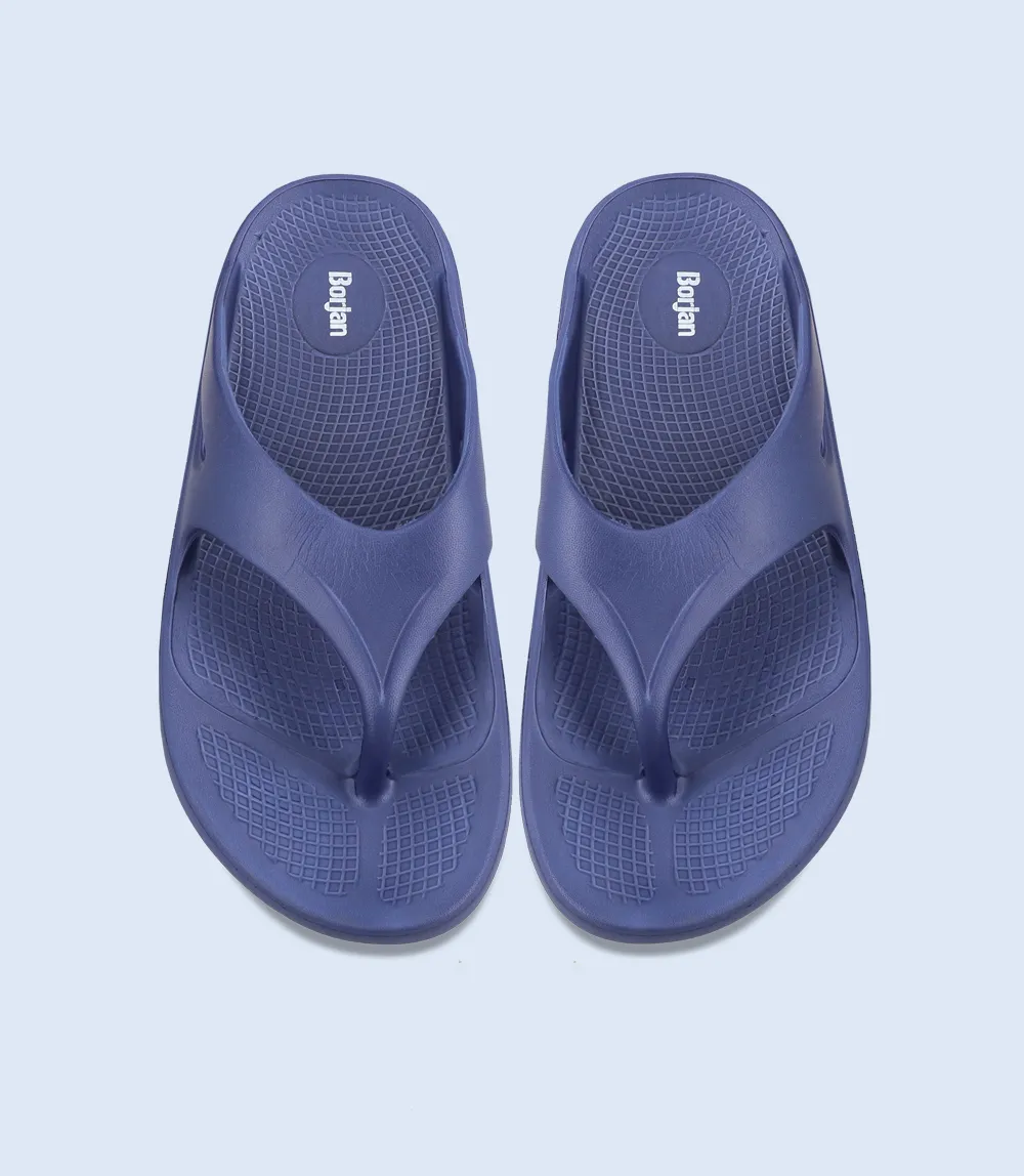 BM5296-BLUE-Men Flip flop