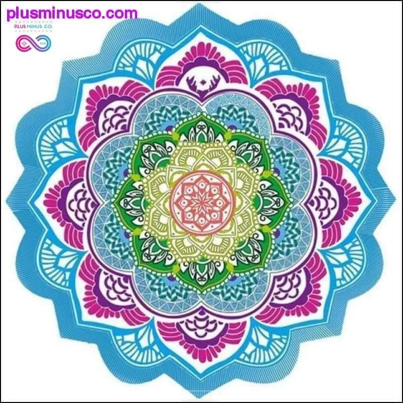 Bohemian Mandala Round Beach Tapestry/ Hippie Yoga Mat