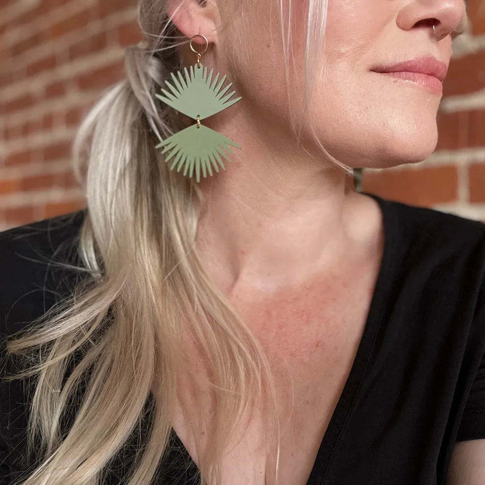 Botanical-Inspired Lightweight Acrylic Earring: Yucca