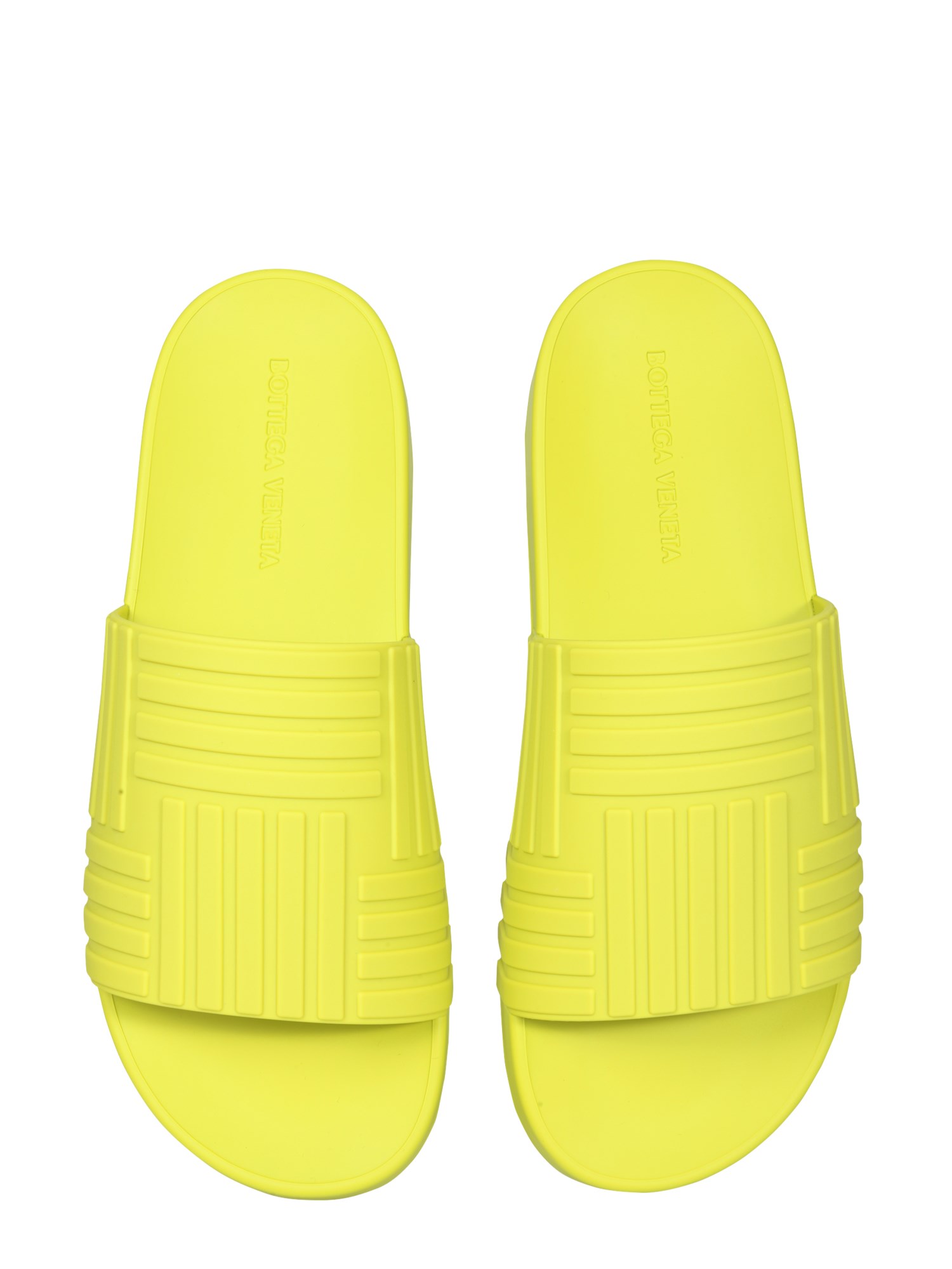 BOTTEGA VENETA    RUBBER SLIDE SANDALS