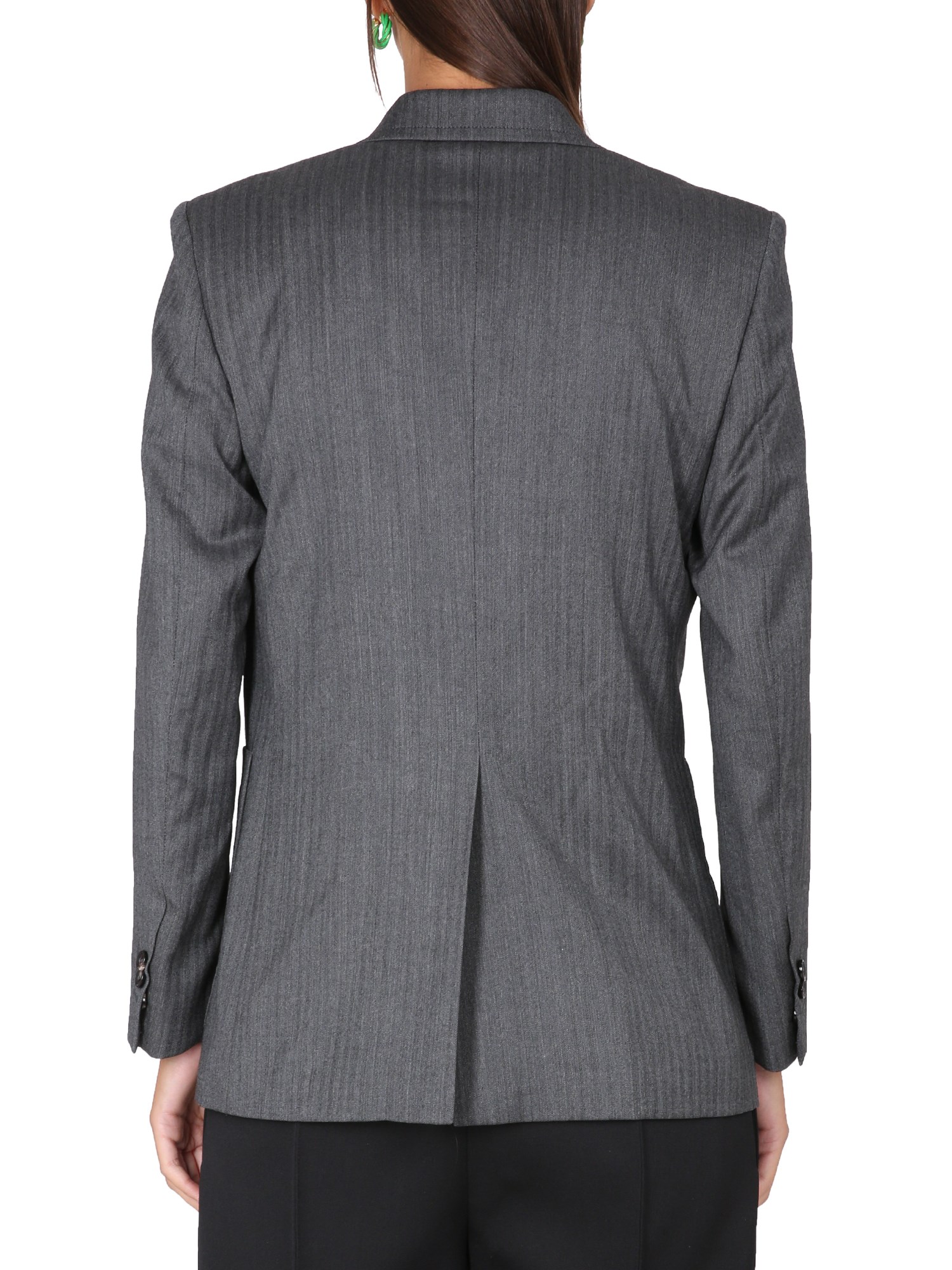 BOTTEGA VENETA    WOOL JACKET WITH CHEVRON PATTERN