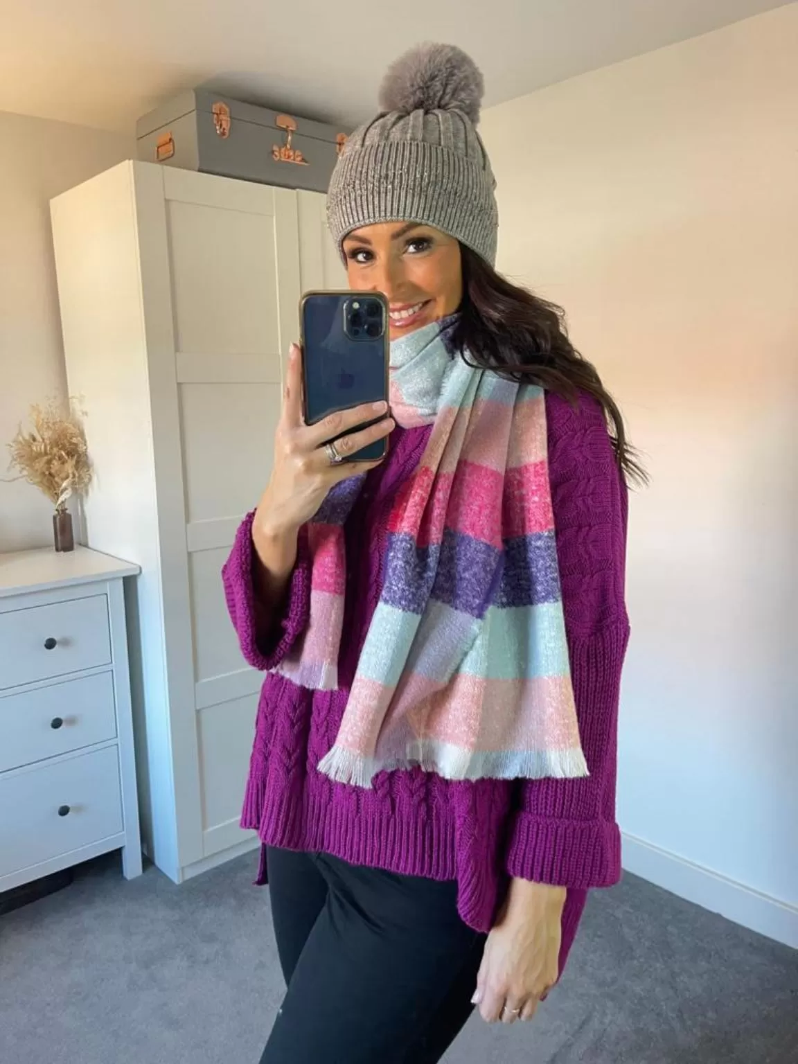 Bright Checked Scarf