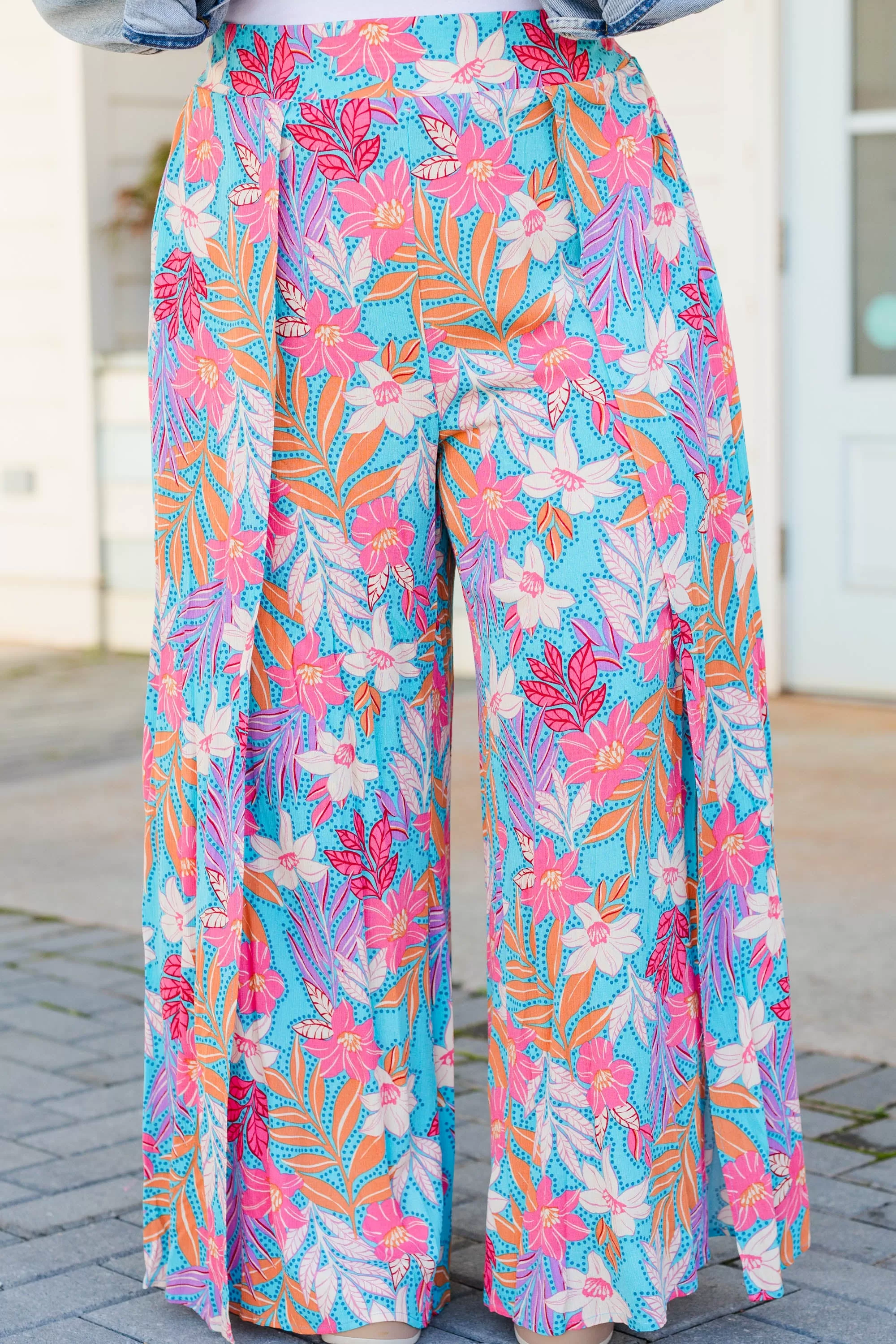 Brighter Than Sunshine Pants, Turquoise