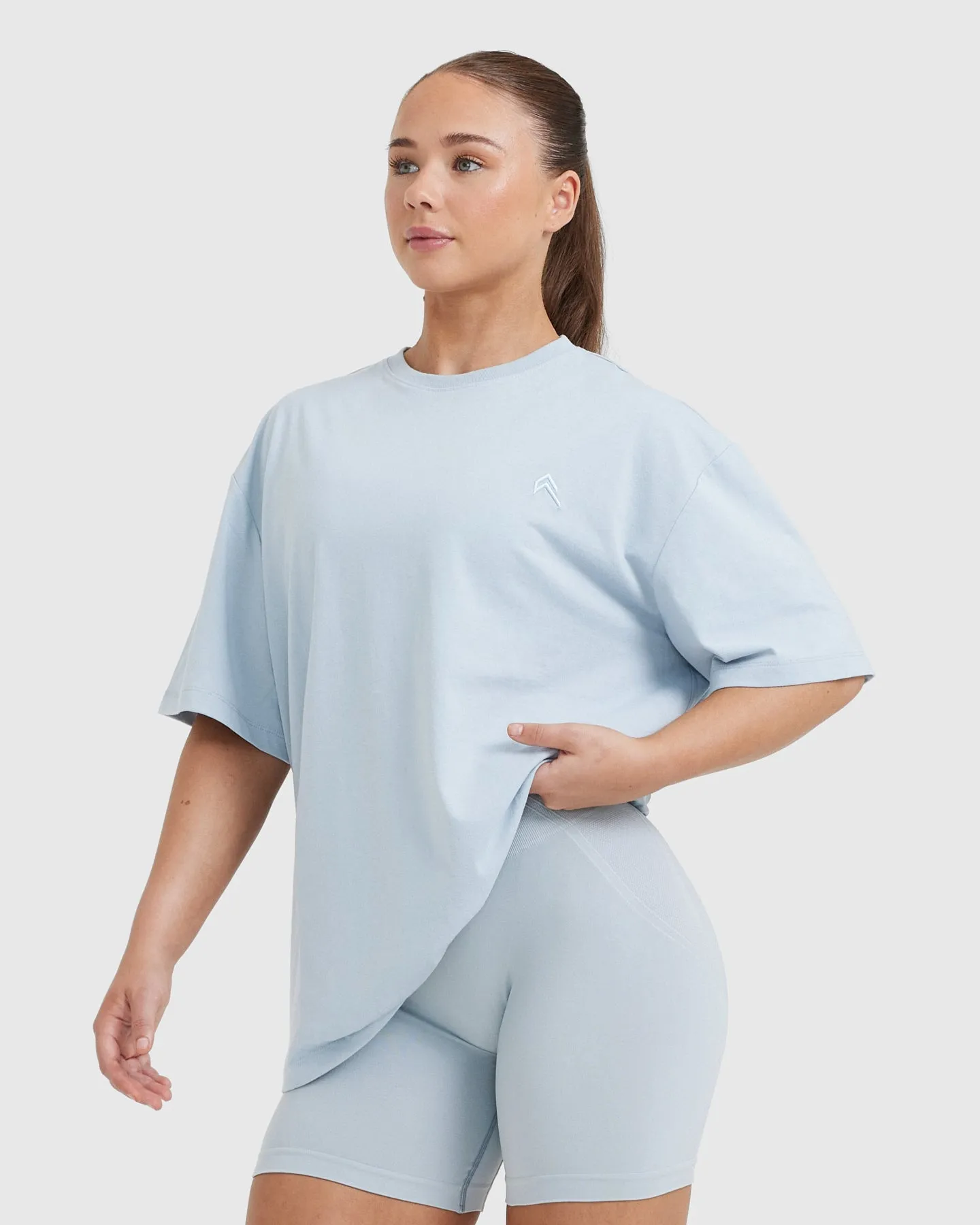 Classic Oversized Lightweight T-Shirt | Ice Blue