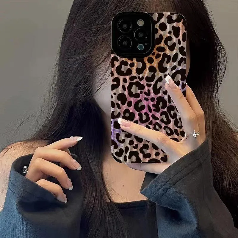 Colorful Leopard Print Phone Case for iPhone 15, 14, 13, 12, 11, Pro Max, 6, 6S, 7, 8, 14 Plus, X, XS, XR - Cute Cover