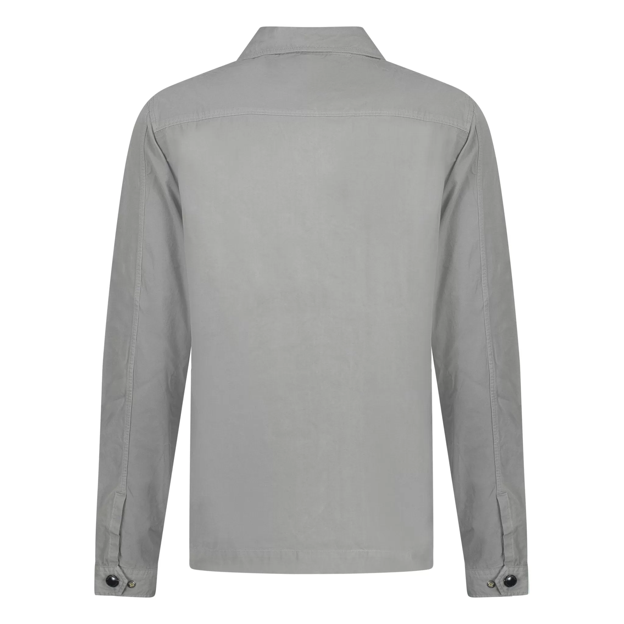 CP COMPANY FULL ZIP LENS OVERSHIRT GREY