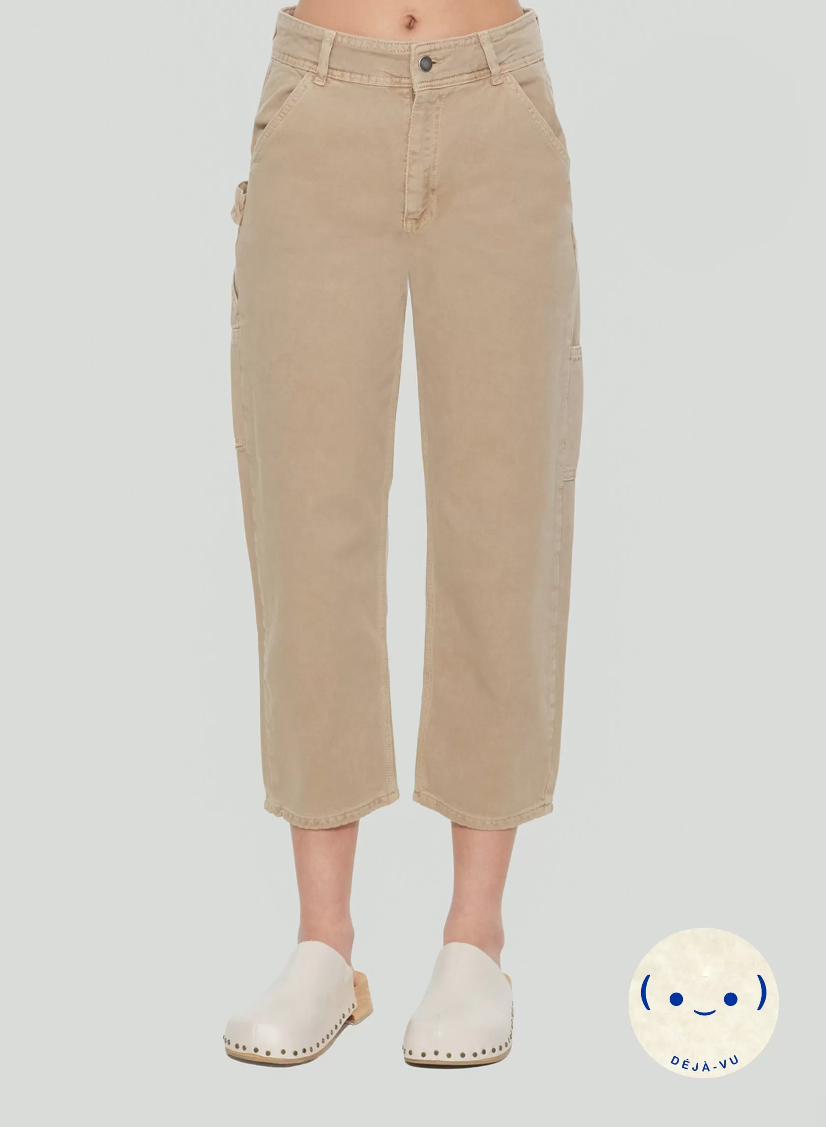 Dex High Rise Straight Cargo Pants In Tan