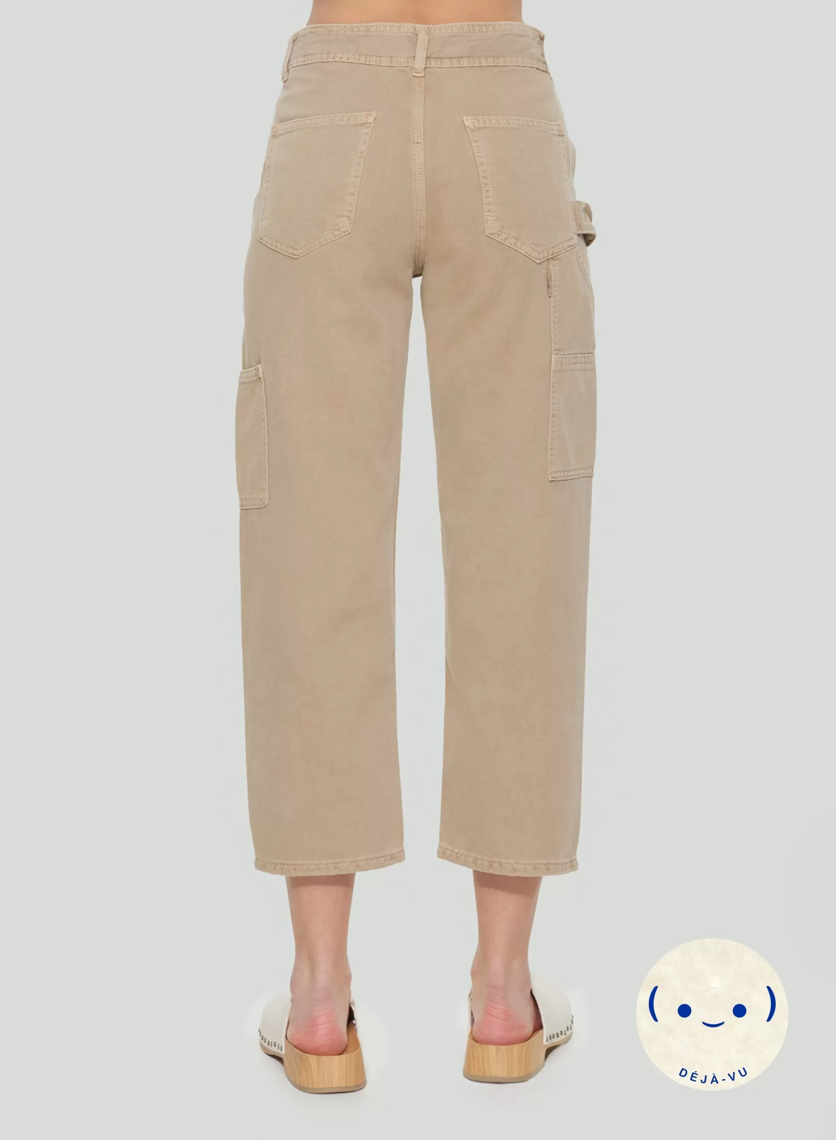 Dex High Rise Straight Cargo Pants In Tan