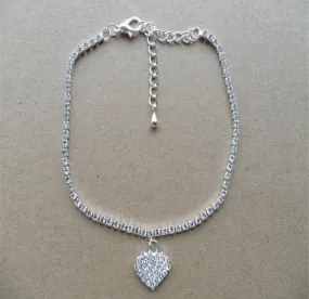 Diamond Heart Anklet