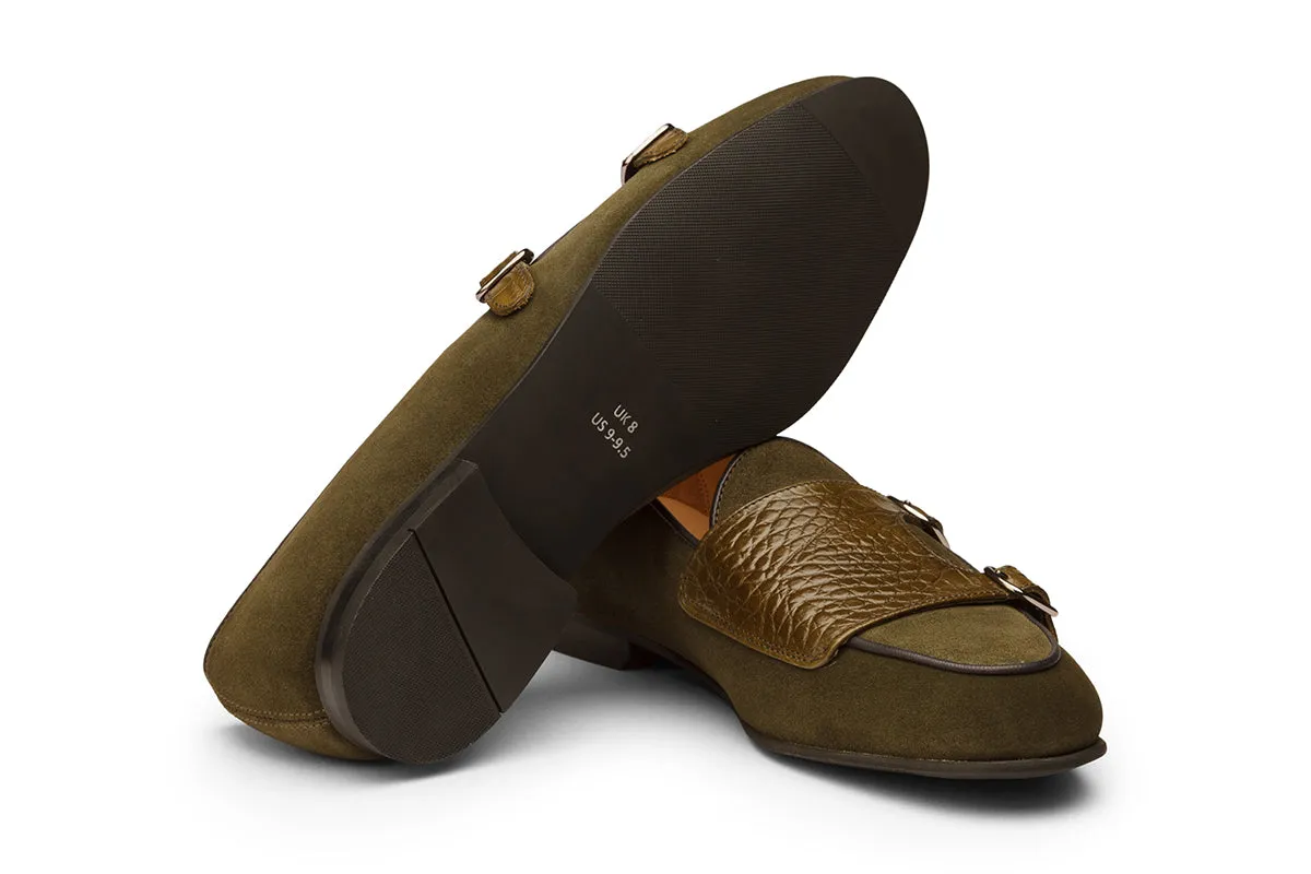 Double Strap Monk Loafers – O