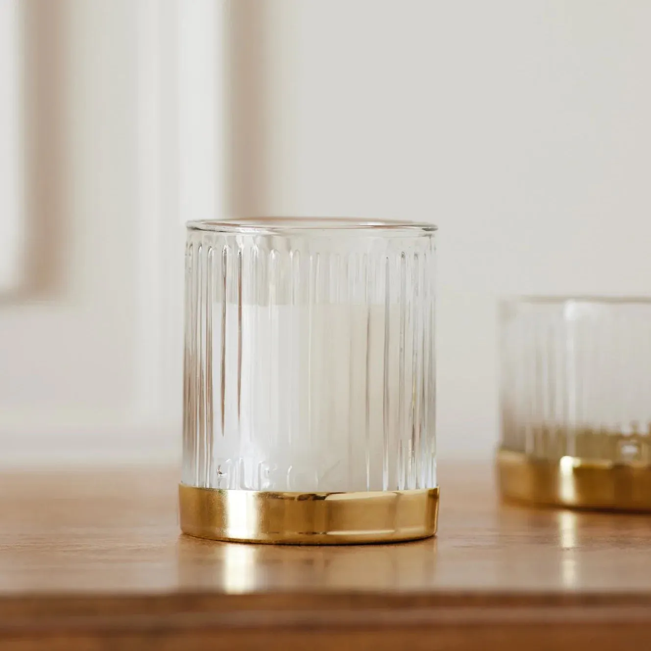 Fleck - Fluted Glass Votives Set of 2