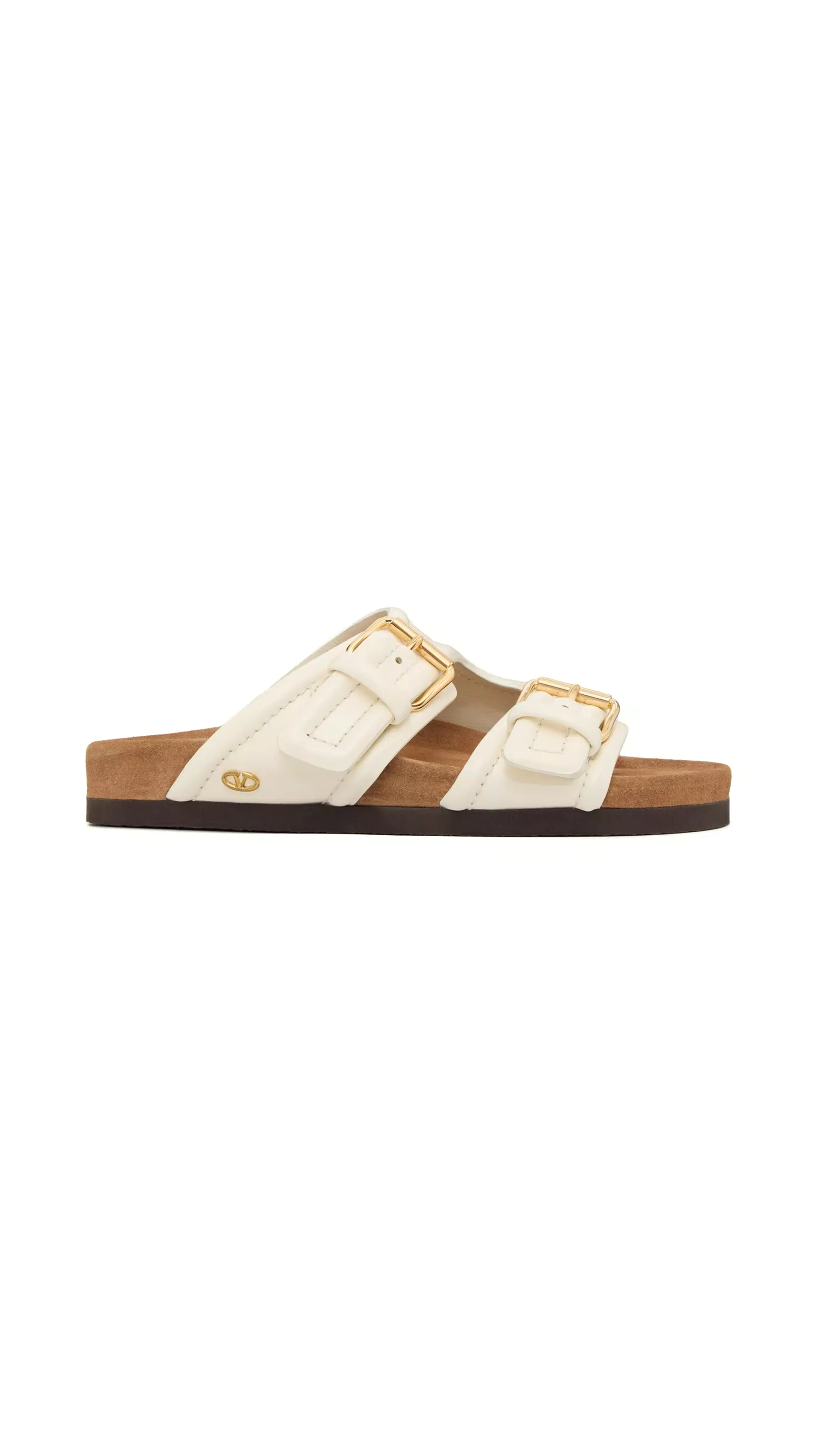 Fussfriend Calfskin Slide Sandals 30MM - Ivory