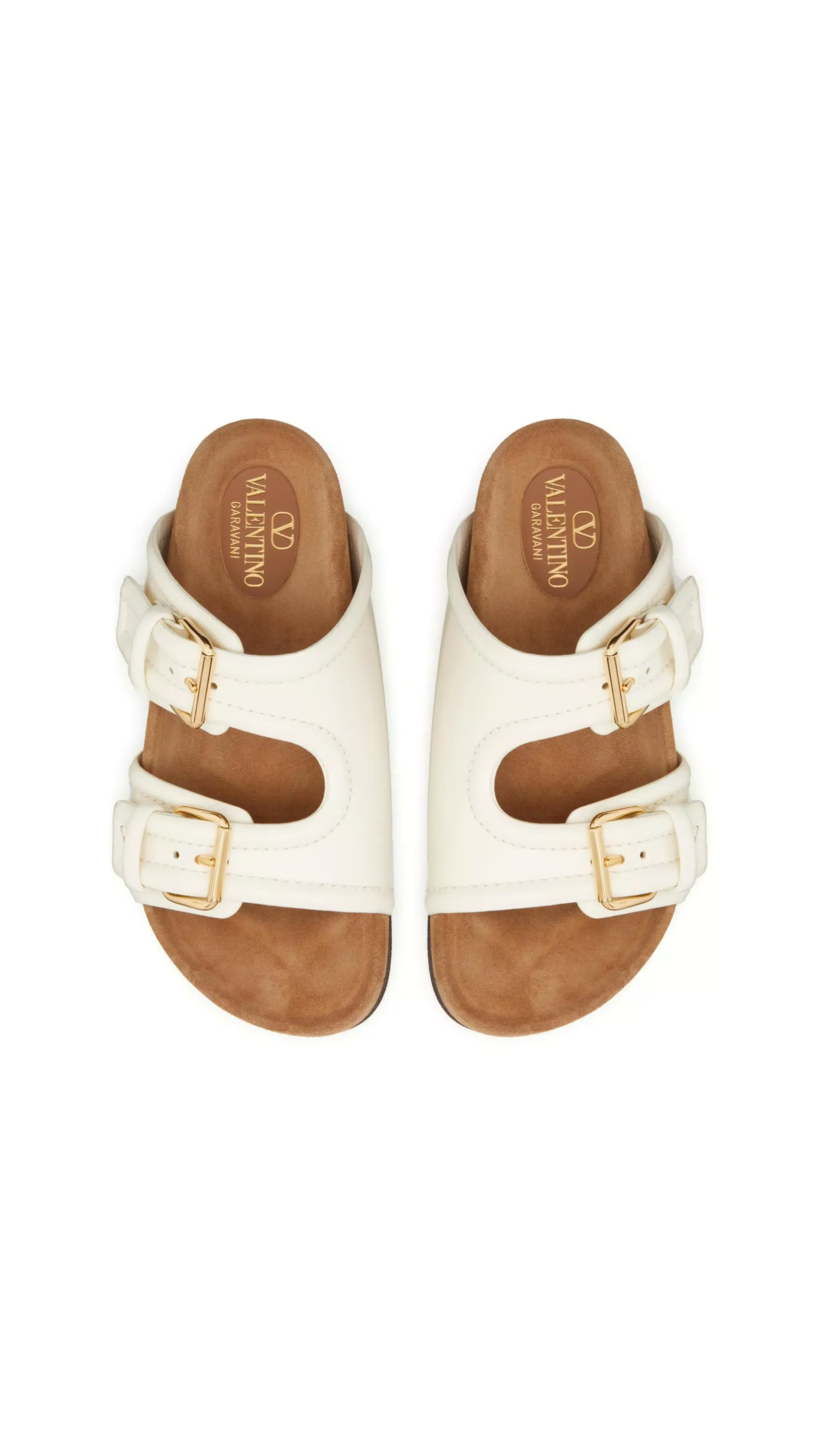 Fussfriend Calfskin Slide Sandals 30MM - Ivory