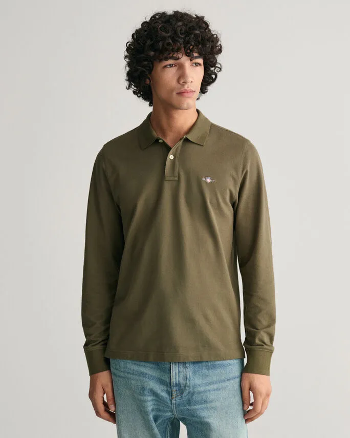 Gant 344467 Reg Shield Ls Pique Rugge Green