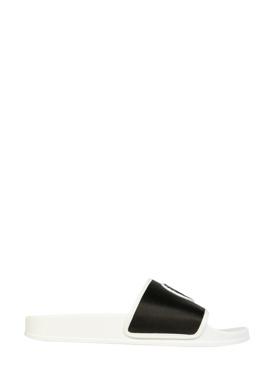 GIUSEPPE ZANOTTI    RUBBER SLIDE SANDALS WITH LOGO