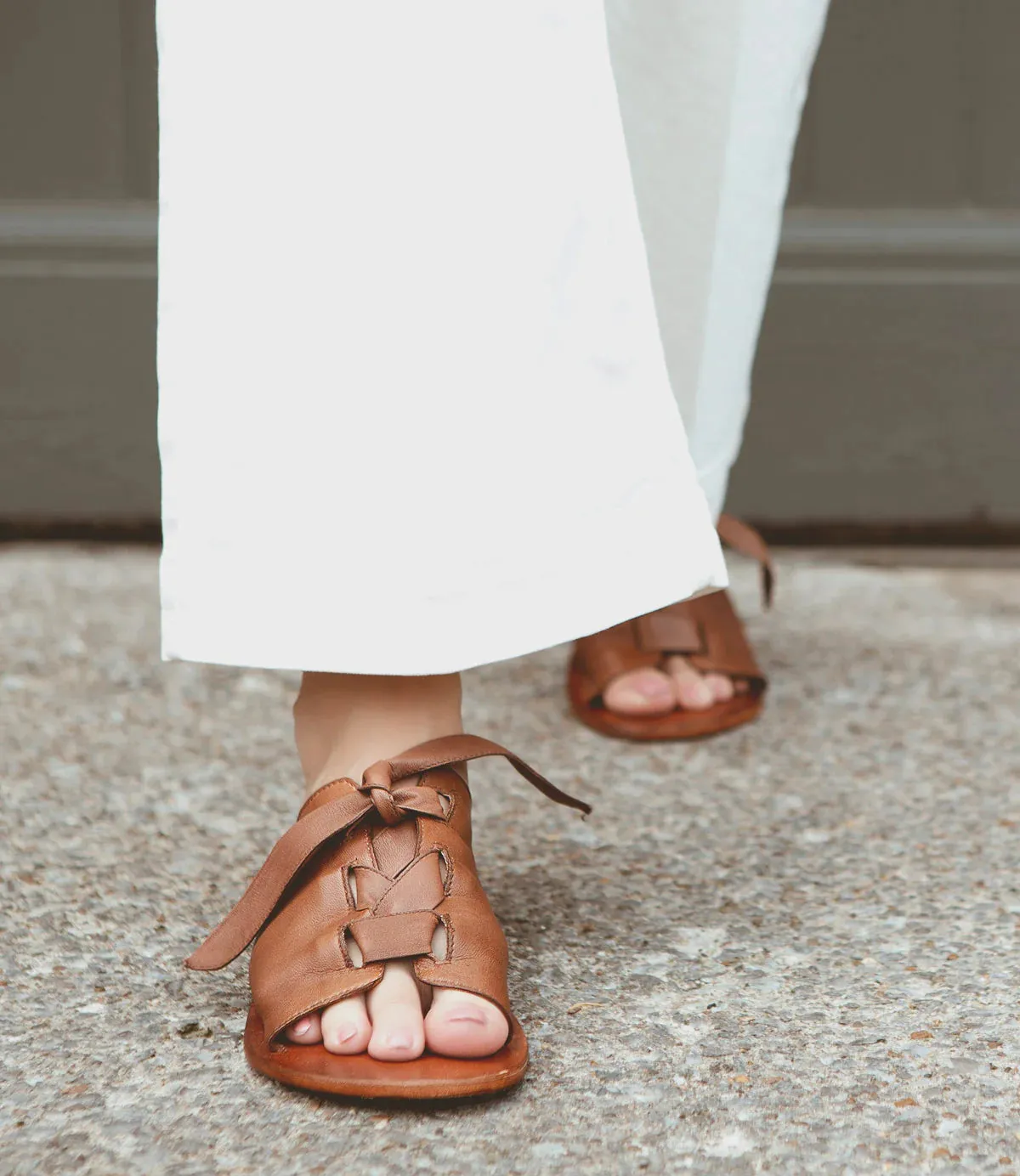 Grapevine Leather Sandal