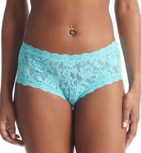 Hanky Panky Signature Lace Boyshort (4812P) - Aquatic Blue