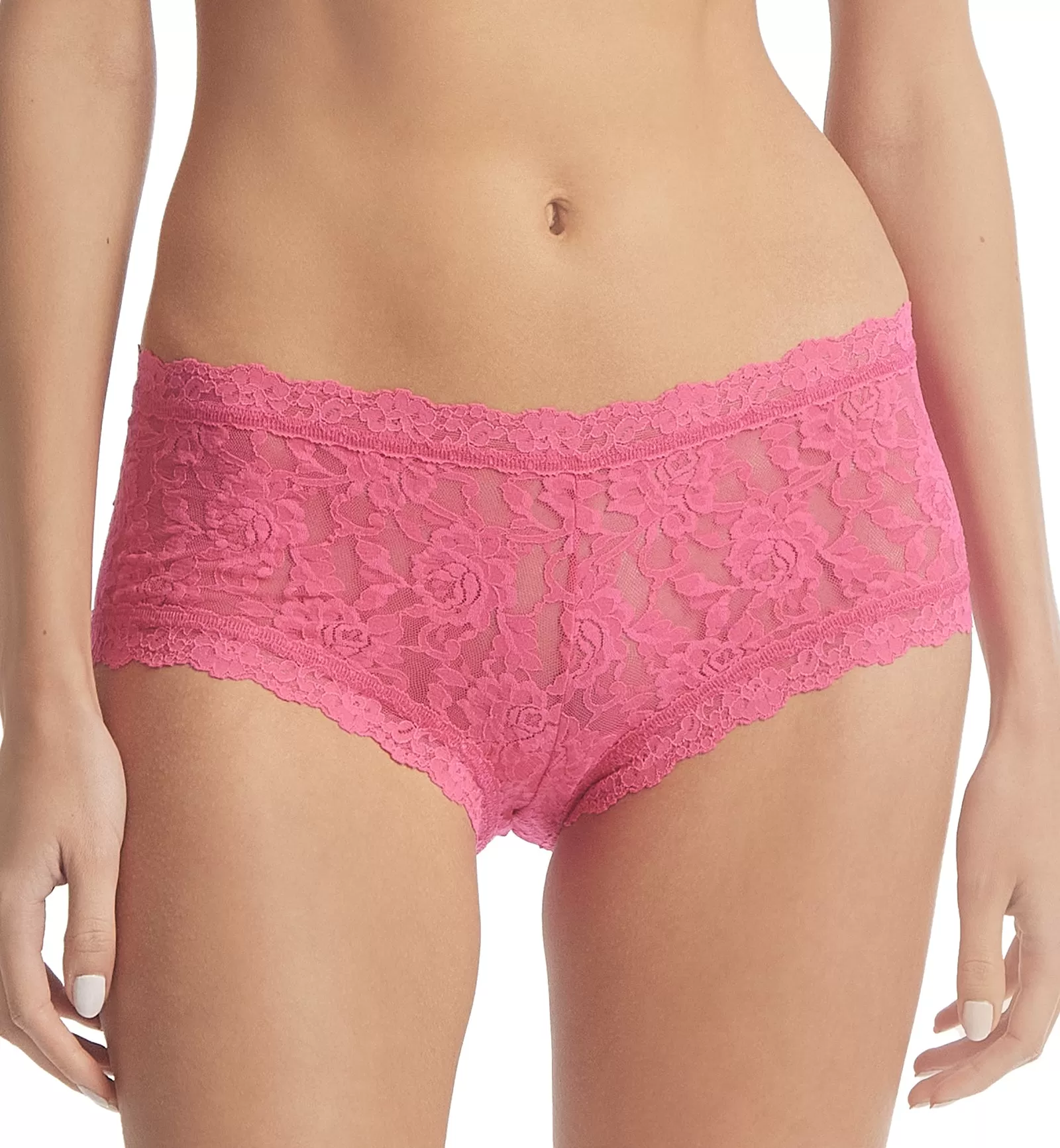 Hanky Panky Signature Lace Boyshort (4812P) - Vivid Coral