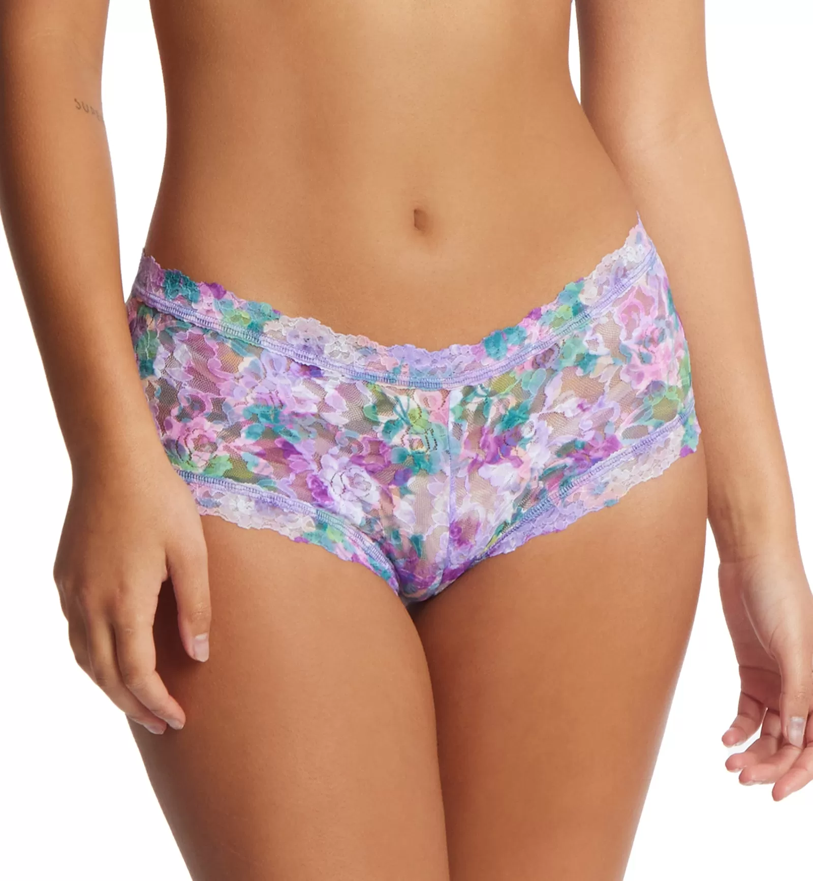 Hanky Panky Signature Lace Printed Boyshort (PR4812P) - Bathe In Petals