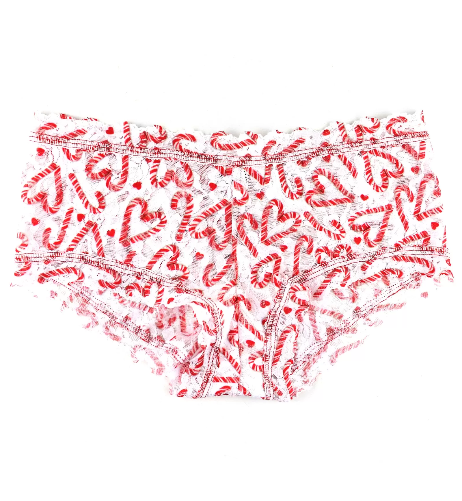 Hanky Panky Signature Lace Printed Boyshort (PR4812P) - Candy Cane