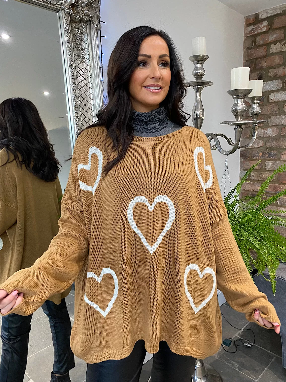 Hi-Lo Heart Jumper Amanda