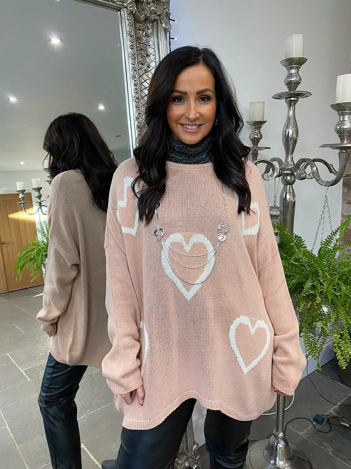 Hi-Lo Heart Jumper Amanda