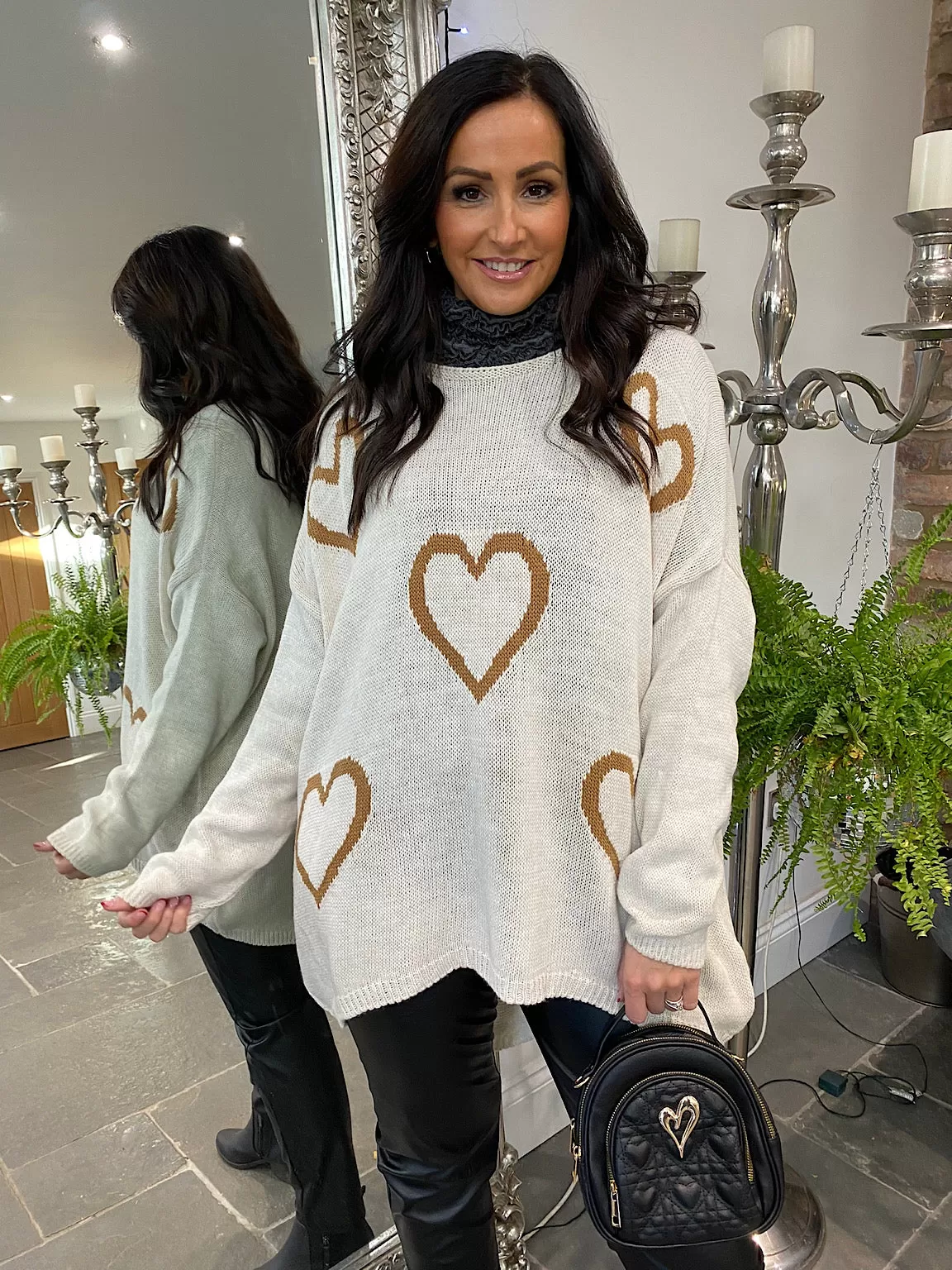 Hi-Lo Heart Jumper Amanda