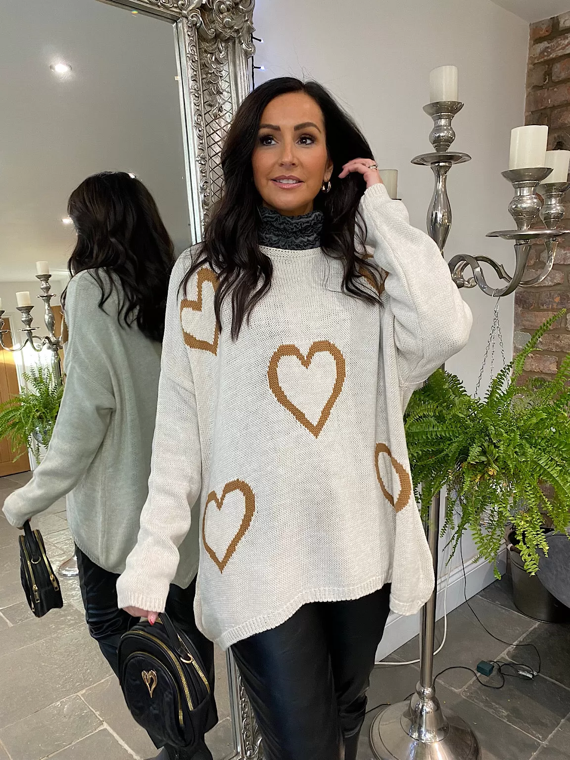 Hi-Lo Heart Jumper Amanda