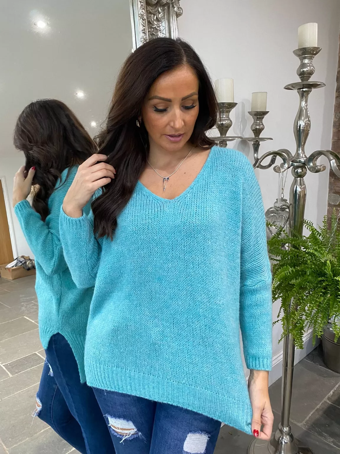 Hi-Lo Knitted Jumper Laylin