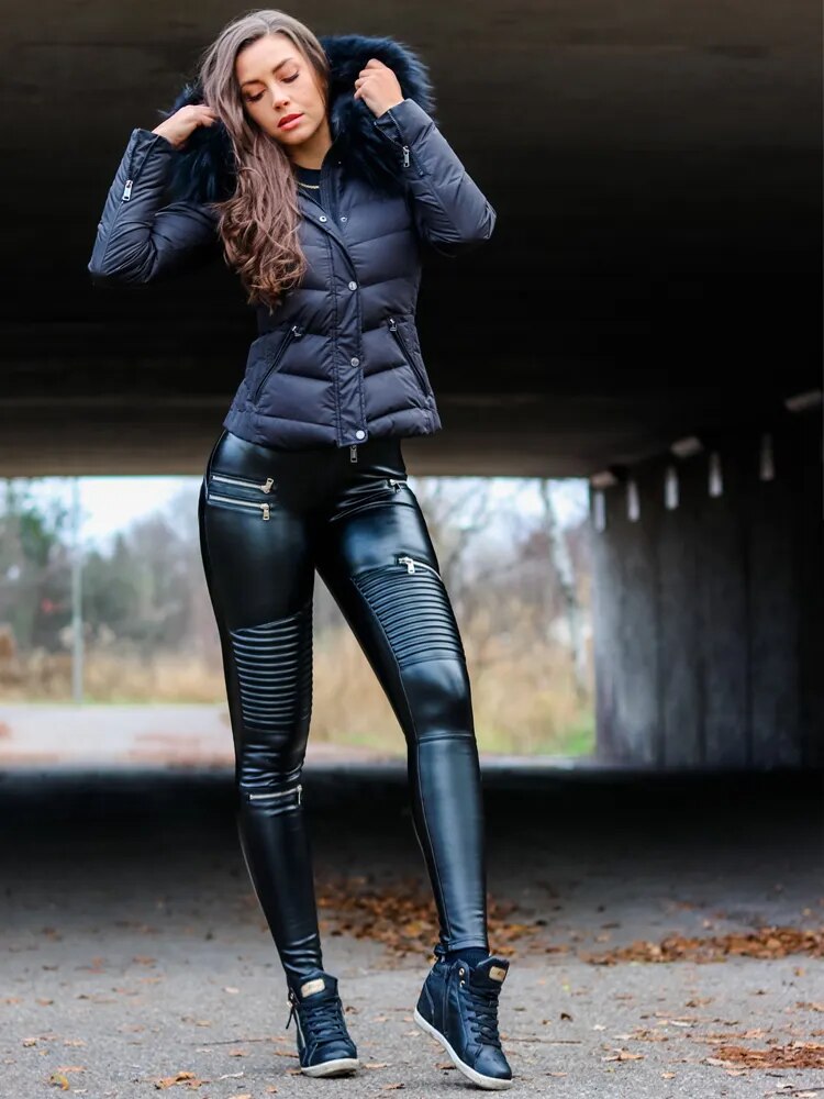 Insulated Eco-Leather Pants - Perfect for Punk Clothing Enthusiasts