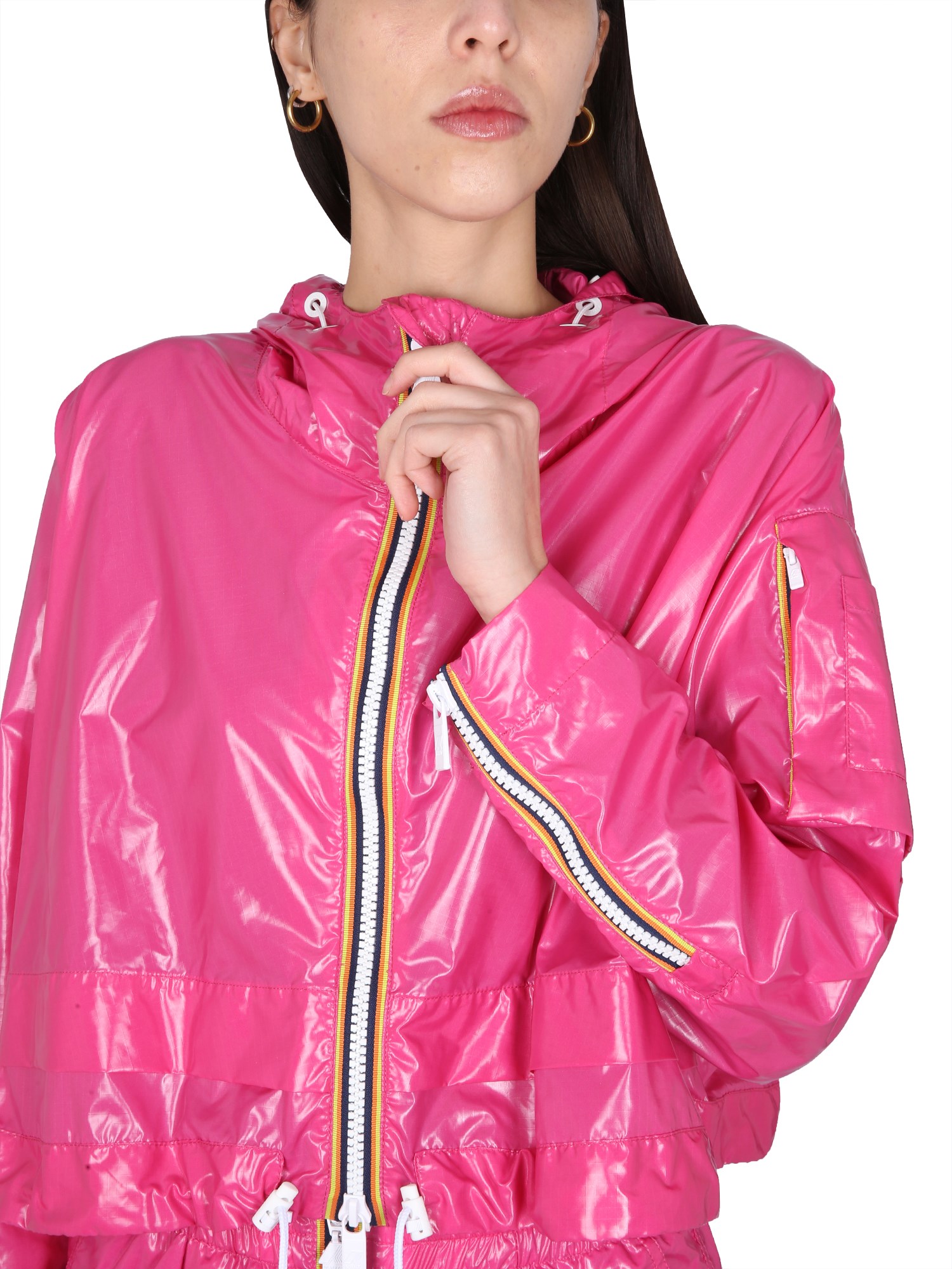 K-WAY    CROPEL LIGHT CLASS NYLON JACKET