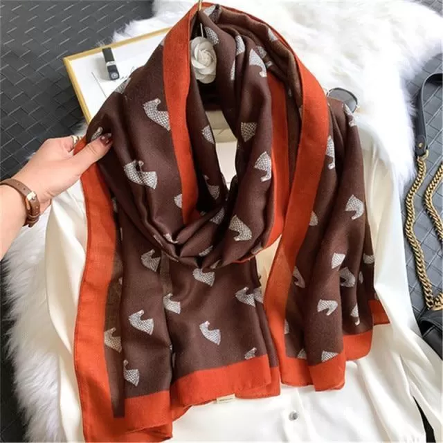 Knight Chess Print Women Scarves