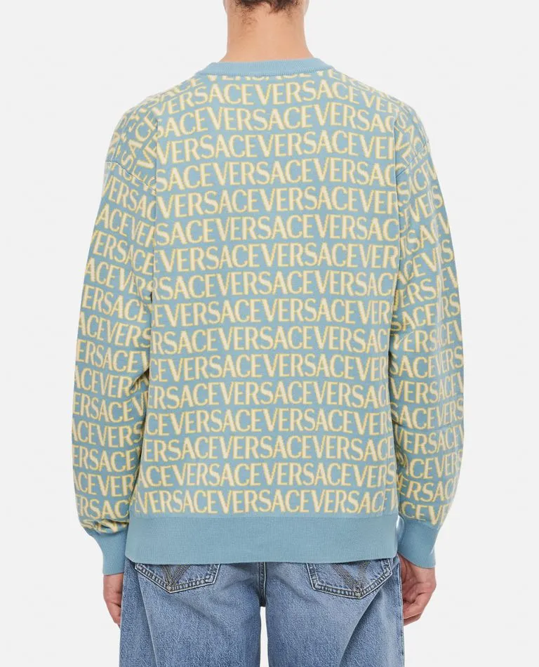 KNIT SWEATER VERSACE ALL OVER