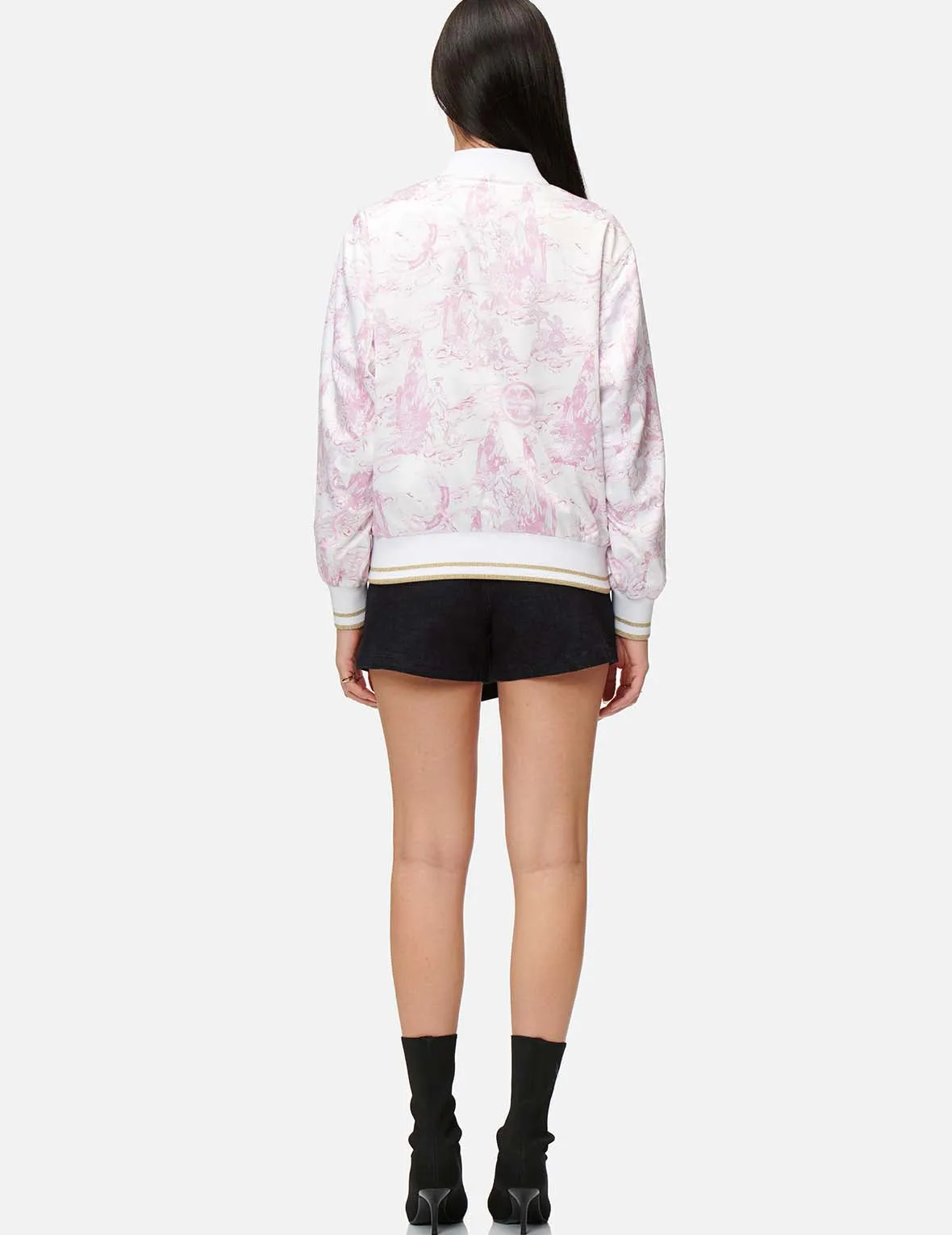 Landscape Sometsuke Print Bomber Jacket