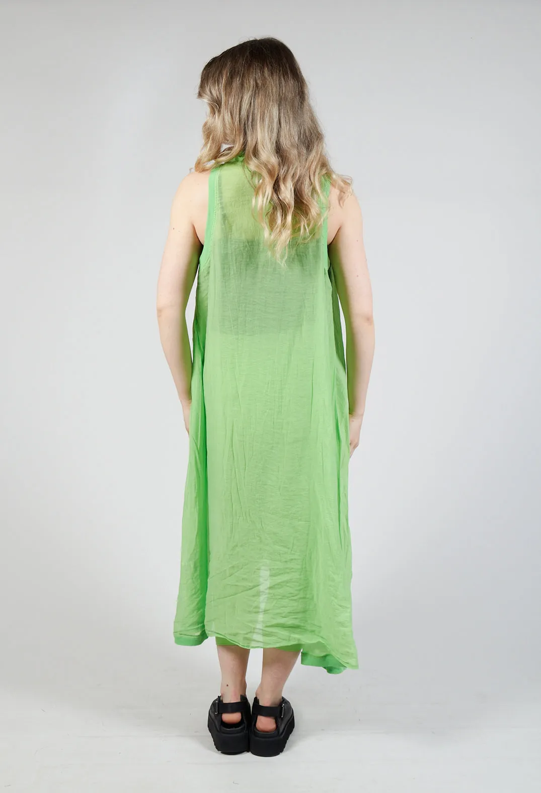 Lightweight Sleeveless Dress in Lime