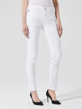 Mari High Rise Straight Jean - White