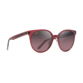 Maui Jim Mehana Polarized Sunglasses Raspberry With Crystal Frame Maui Rose Lens