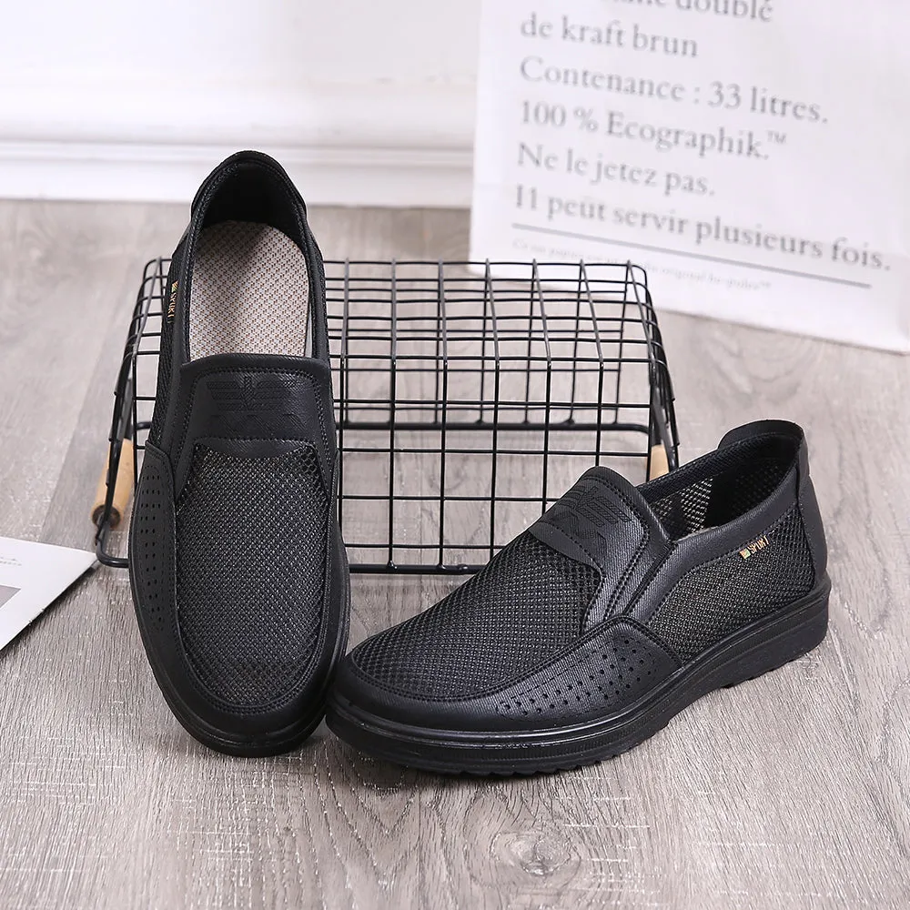 Men's Hand Stitching Mesh Loafers