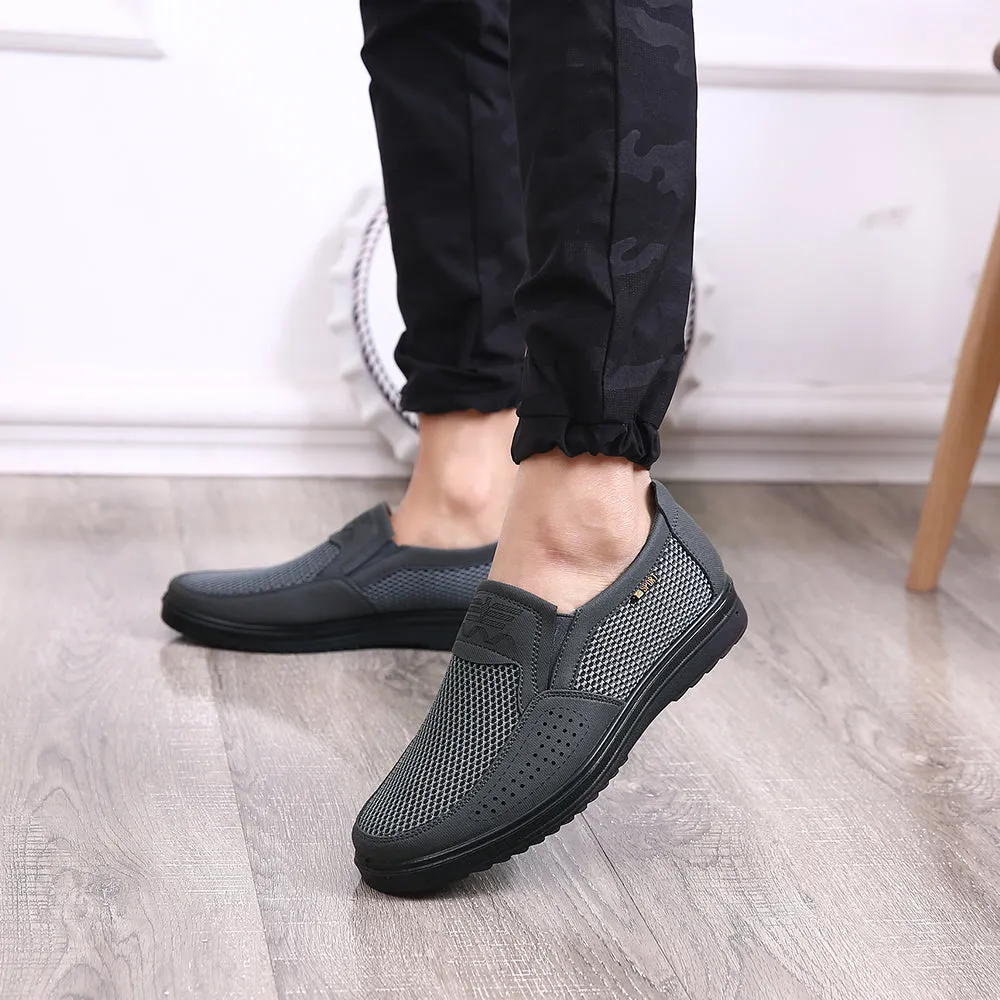 Men's Hand Stitching Mesh Loafers