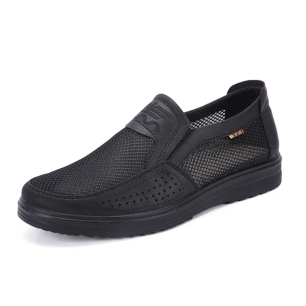 Men's Hand Stitching Mesh Loafers