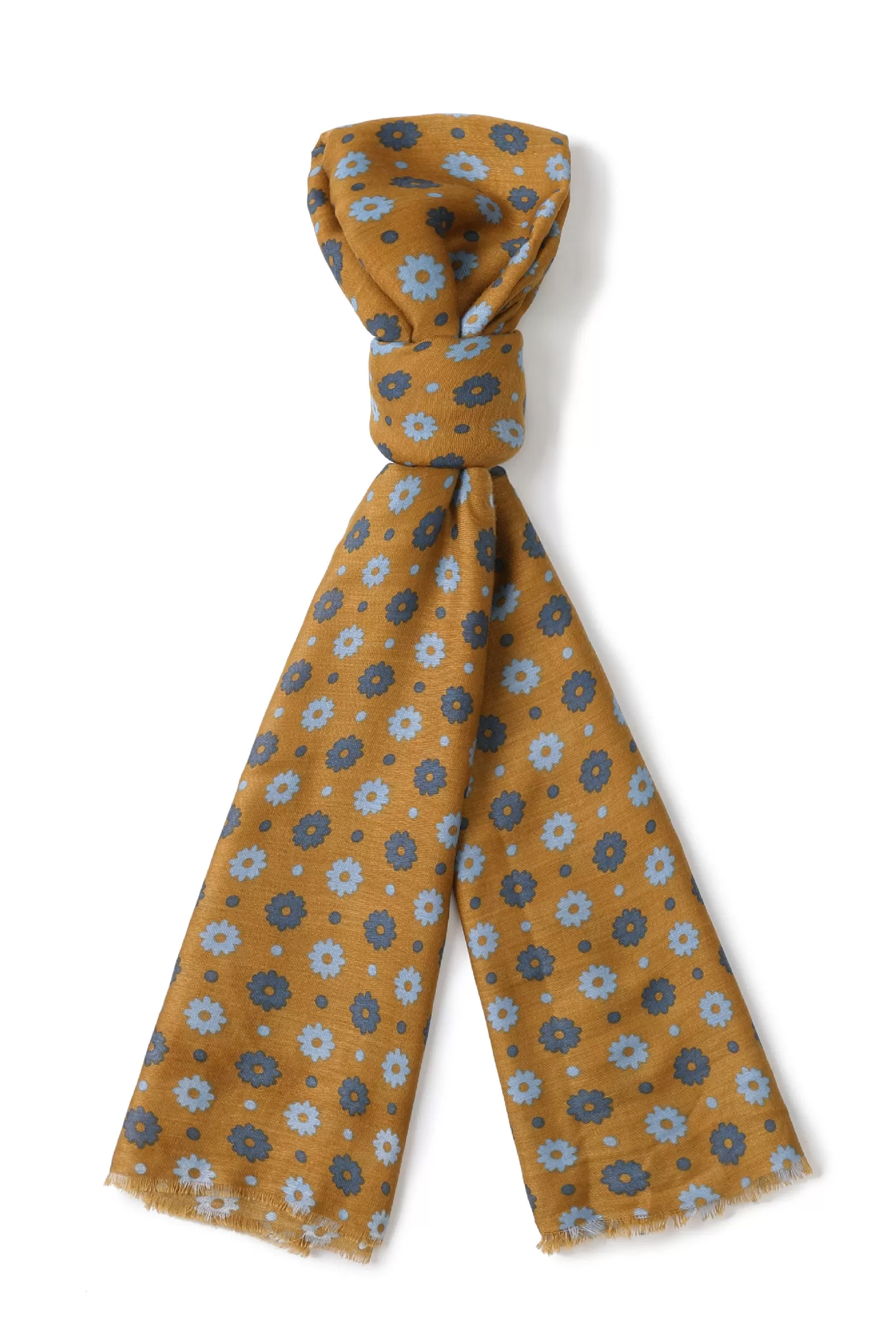 Midlands Mustard Floral Scarf